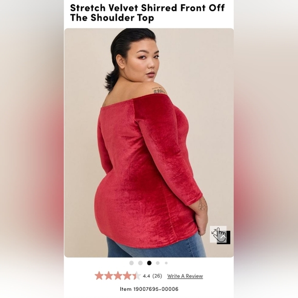 NWT Torrid Velvet top sz 2x - Picture 10 of 11